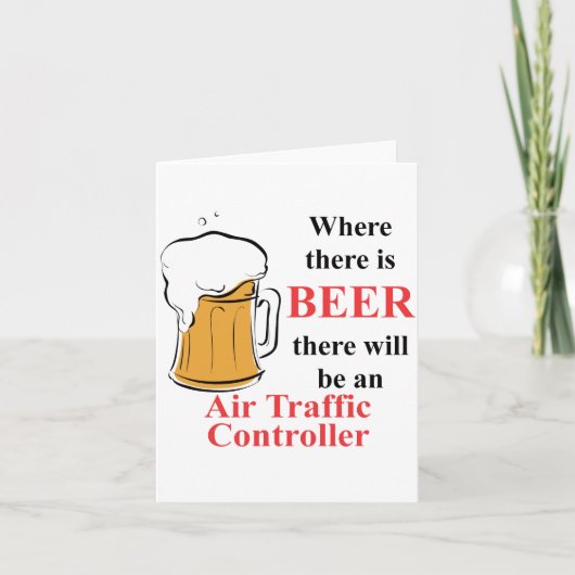 Carte Où il ya de la bière - contrôleur de la circulatio (Devant)