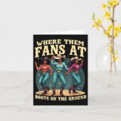 Carte Où Ils Vont Aux Bottes Sur La Ligne Da Ground Cowg (Fleur jaune)