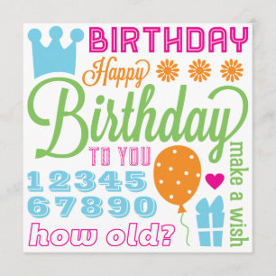 Carte ou invitation de sentiments de joyeux