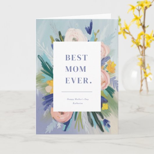 Carte Où l'amour grandit la fête des mères (Fleur jaune)