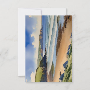Carte "Où le ciel rencontre le sable calme" - Paysage ma