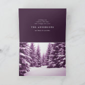 Carte Où les cimes d'arbres gardent Noël (Intérieur)