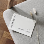 Carte ou panneau plat HARLOW Réservé 5x7<br><div class="desc">Harlow Collection - un mélange parfait de sophistication propre et de modernité. Il est conçu avec une police de caractères moderne qui respire le style et l'élégance. Chaque produit de la collection est soigneusement conçu pour présenter un look à la fois intemporel et tendance.</div>