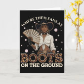 Carte Où sont ces fans avec des bottes sur le sol Afro B (Fleur jaune)