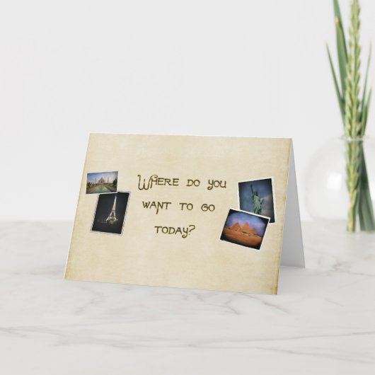 Carte Où voulez-vous aller ? (Devant)
