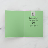 Carte Ouah ! 50e anniversaire Années d'amour Jardin (Intérieur)