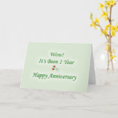 Carte Ouah ! It&apos ; s a été 1 an de bon anniversaire (Fleur jaune)