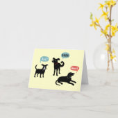Carte Ouah Ouah Wouf (Fleur jaune)