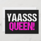 Carte Ouais Reine Drôle Culture Populaire (Devant)