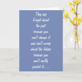 CARTE OUBLIE LE PRÉSENT-N'EN A PAS EU UN ! (Fleur jaune)