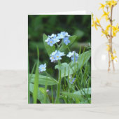 Carte Oublie-moi-non (Fleur jaune)