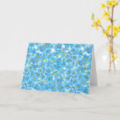 Carte Oublie-moi pas l'aquarelle (Fleur jaune)