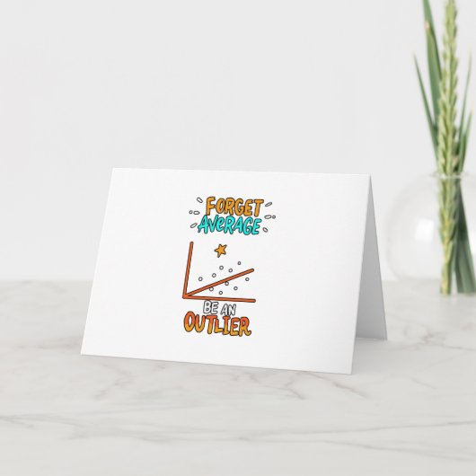 Carte Oublier Moyenne Être Un Math Pun Mot Joke Cadeau (Devant)