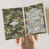 Carte Oubliez Calme Drôle Militaire Camouflage BMT Forma