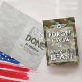 Carte Oubliez Calme Drôle Militaire Camouflage BMT Forma