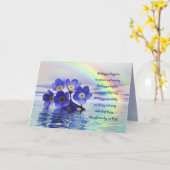 Carte Oubliez-moi les noeuds (Fleur jaune)