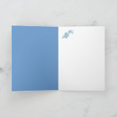 Carte Oubliez-moi-pas aquarelle peinture de fleurs (Intérieur)