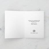 Carte Oubliez-moi pas botanique affaires heureux anniver (Intérieur)