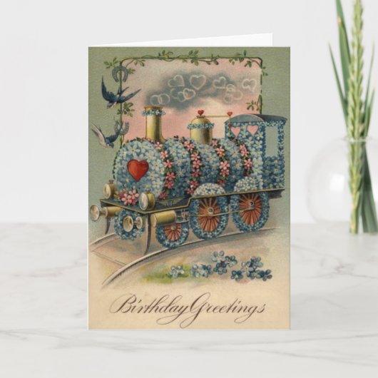 Carte Oubliez-moi pas Daisy Train Songbird Heart (Devant)