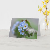 Carte Oubliez-moi pas les fleurs (Fleur jaune)