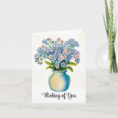 Carte Oubliez-Moi Pas Les Fleurs Qui Pensent À Votre Sym (Devant)