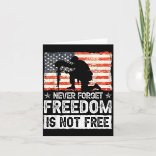 Carte Oubliez que la liberté n'est pas le jour commémora