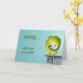 Carte Ouch ! (Fleur jaune)