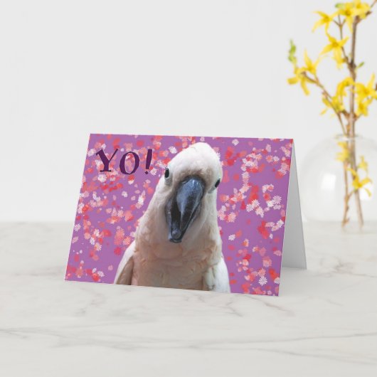 CARTE OUI ! (Fleur jaune)