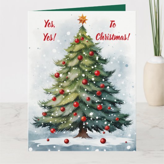 Carte Oui à Noël ! (Devant)