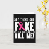 Carte Oui Ce Sont De Faux Mois De Sensibilisation Au Can (Fleur jaune)