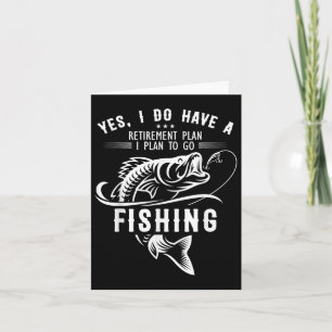 Carte Oui J'Ai Un Régime De Retraite Pêche Poisson Drôle