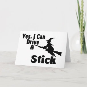 Carte Oui, Je Peux Conduire Un Bâton