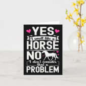 Carte Oui Je Sens Comme Un Cheval Non Je Ne Pense Pas Qu (Fleur jaune)