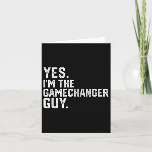 Carte Oui, Je Suis Le Gamechanger Guy Funny Baseball (Devant)
