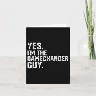 Carte Oui, Je Suis Le Gamechanger Guy Funny Baseball
