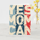 Carte Oui Maman Peut (Fleur jaune)