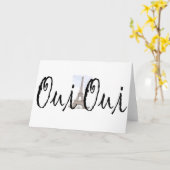 Carte Oui, Oui ! (Fleur jaune)