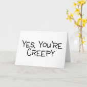 Carte Oui vous êtes déplaisants (Fleur jaune)