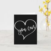Carte Oui, vous pouvez le faire, n'importe quoi, motivat (Fleur jaune)