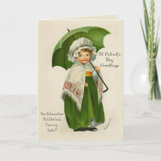 Carte Ould Irlande Salutations - Verse Inside