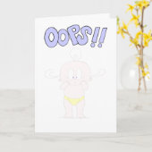 Carte Oups, j'ai oublié ton anniversaire (Fleur jaune)