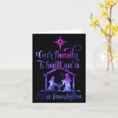 Carte Our Family Is Built On A Stable Foundation (Fleur jaune)