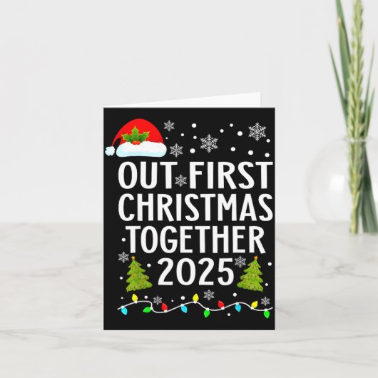 Carte Our First Christmas Together 2025 Matching Christm (Devant)