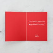 Carte Our First Valentine’s Day Folded Greeting Card (Intérieur)