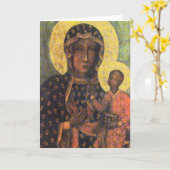 Carte Our Lady of Czestochowa (Fleur jaune)