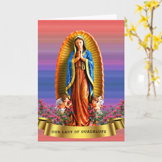 Carte Our Lady of Guadalupe (Fleur jaune)