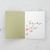 Carte Ours aquarelle avec Bouquet d'anniversaire (Intérieur)