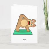 Carte Ours au Yoga Fitness (Dos)