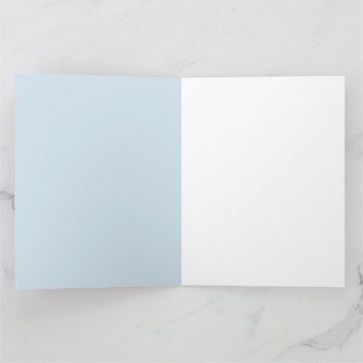 Carte Ours blanc et présente Noël (Intérieur)