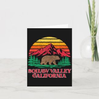 Carte ours brun de Californie de la vallée olympique vin